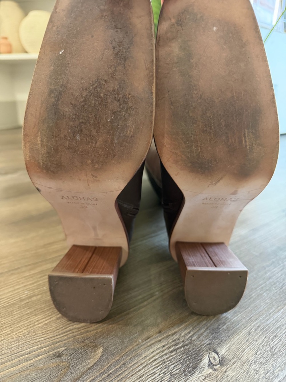 Alohas East Coffee Brown Leather Boots - Picture 7 of 8